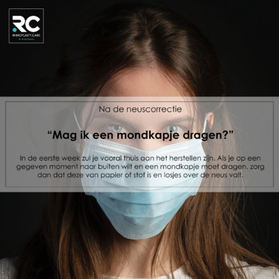 neuscorrectie specialist - mag ik een mondkapje dragen