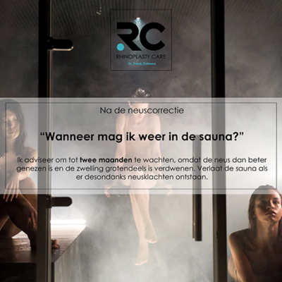 neuscorrectie specialist - wanneer mag ik weer naar de sauna